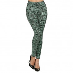 Green Geometric Leggings