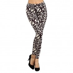 Ivory & Black Scaffold Leggings