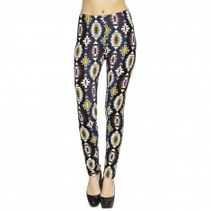Navy & Black Geo Leggings