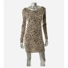 Brown Leopard Print Dress