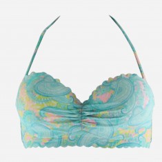 Blue Ruffled Swim Separates