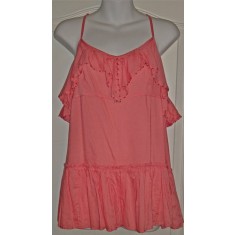Coral Beaded Layered Top Dress