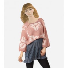Raglan Sleeve Crop Pullover Sweater