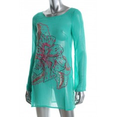 Green  Dress Swimwear Cover-Up