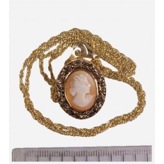 gold tone cameo pendant and necklace-01.jpg