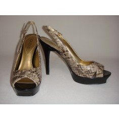 Snake Skin Look Open Toe Sandal