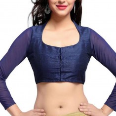 Blue Indian Sari Blouse