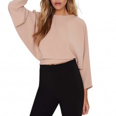 Light Pink Dolman Sleeve Shirt