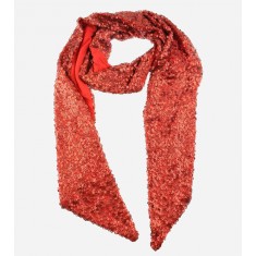 Sequined Knit Lined Decorative Scarf