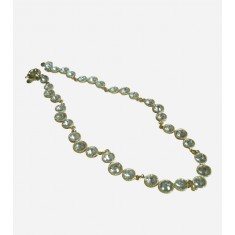 Gold Necklace and Earring