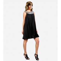 Black Pleated Dress