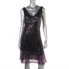 Black Sequins Dress 