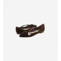 Abbie Chocolate Velvet Shoe