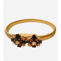 Dark Blue Sapphire and Gold Bracelet