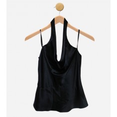Black Silk Top