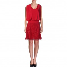 Red Matte Jersey Cocktail Dress