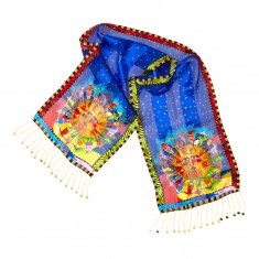Blue Harmony-Under-The-Sun Silk Scarf