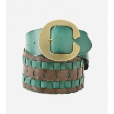 Dual Color Ladder Weave Belt