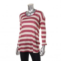 Pink Striped Pullover Shirt