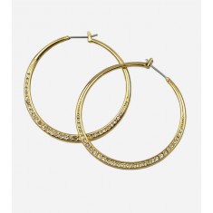 Crystal Detail Hoop Earring