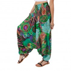 Green Three-In-One Convertible Harem Pants