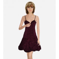 Straps Bubble Cocktail Dress