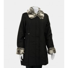 Faux Fur Collar Parker Jacket
