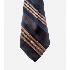 Multi-Color Stripe Skinny Silk Neck Tie