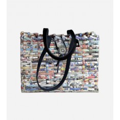 Paper In the News Brazil Handbag