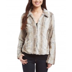 Off-White Chinchilla Faux Fur Coat