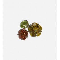Gold Tone ICE CZ Ring