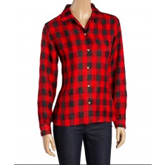Black & Red Buffalo Check Button-Up Top