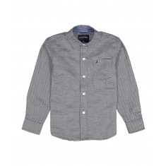 Sport Navy Stripe Button-Up