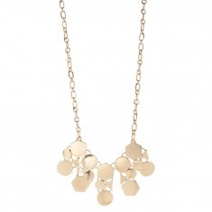 Gold tone Frontal Statement Necklace