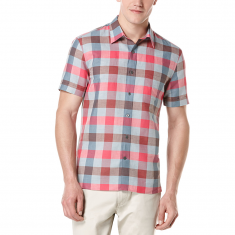 Jaipur Pink Gingham Linen-Blend Button-Up
