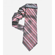 burgundy & charcoal gray silk men's tie-01.jpg