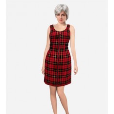 Plaid Tartan Sheath Dress