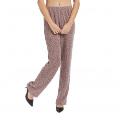 Pink & Black Bouclé Trouser Pants