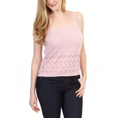 Pink Embroidered Camisole