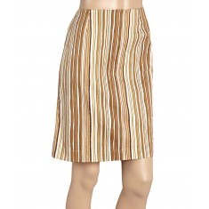 Taupe Stripe Skirt