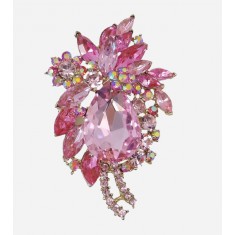 Pink Crystal Teardrop Flower Brooch-01.jpg