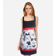 Floral Sleeveless Cocktail Mini Dress