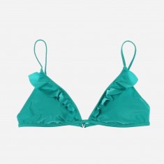 Green Ruffled Swim Separates