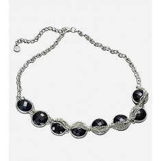 Vera Black Beaded Chunky Necklace