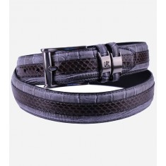 Snake Skins Mens Leather Belt