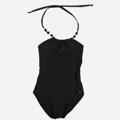  Black Halter Tie Swimsuit