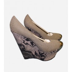 Snake Print Heels Shoes