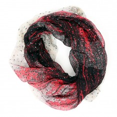 Red Confetti Storm Infinity Scarf