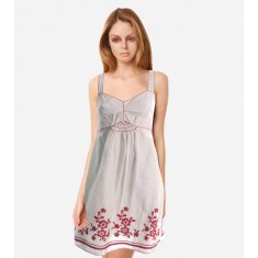 Elisa White Floral Print Dress