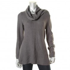 Women Knit Cowl Neck Long Sleeve Pullover Sweater
